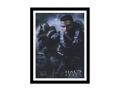 Original Gaming Halo Reach Promo Poster Framed And Mounted Etsy