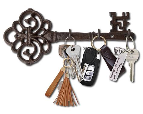 Buy Comfify Key Holder For Wall Cast Iron Skeleton Key Decorative