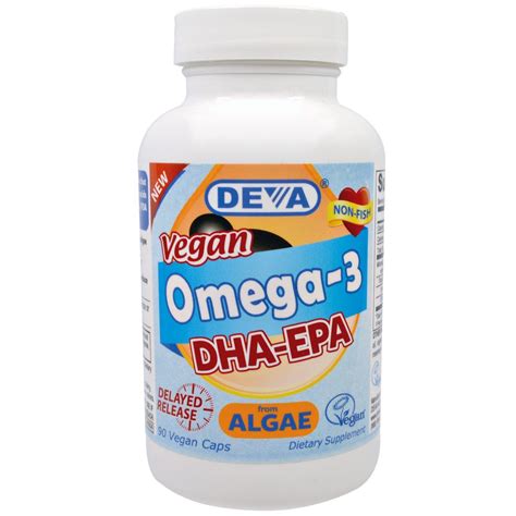 Deva Omega 3 Vegano Dha Epa 90 Cápsulas Vegetales Allnatural
