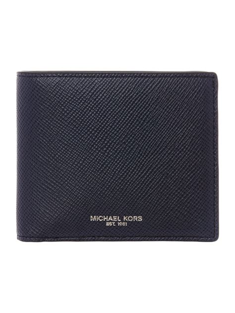 Applies to smartphone wallets, card cases, envelope wallets, etc. Michael kors Billfold Crossgrain Leather Wallet in Blue ...