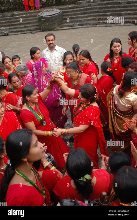 Sep Kathmandu Nepal Teej The Greatest Festival Of Hindu Women Is Celebrated On