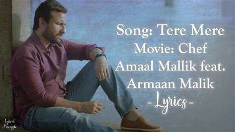 Tere Mere Lyrics Amaal Mallik Feat Armaan Malik Youtube