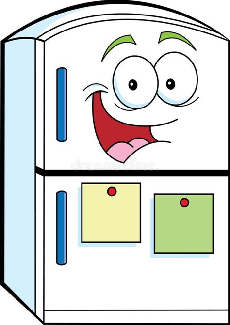Cartoon Refrigerator Stock Vector Illustration Of Cartoon 27659197