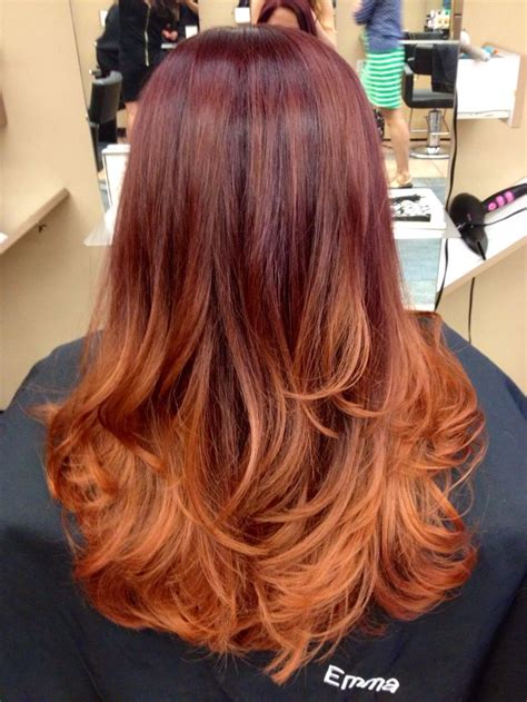 Red ombre hairstyles are on the rise for their distinct, eye catching, yet natural look. 22 Fiery Red Ombre Hair Color Ideas