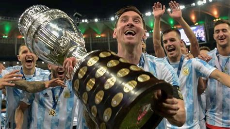 messi lifts first international trophy as argentina beat brazil to win copa daily bells newspaper
