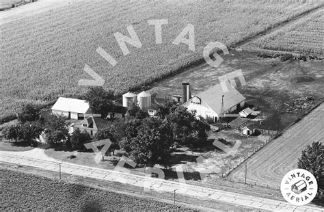 Vintage Aerial Illinois Montgomery County 1967 64 Amg 23