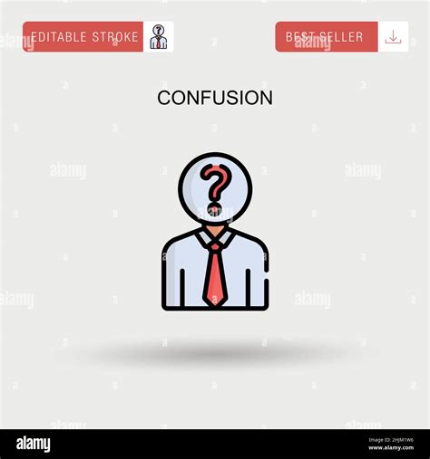 Confusion Simple Vector Icon Stock Vector Image And Art Alamy