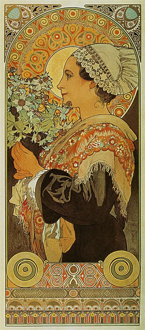 アルフォンス・ミュシャ 浜薊 Art Nouveau Mucha Art Nouveau Poster Mucha Art