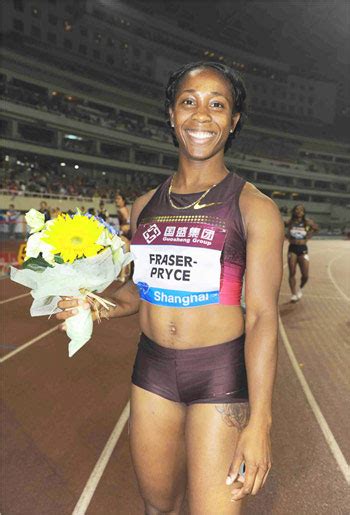 Shelly Ann Fraser Pryce Triple World Champion In 100 200 And 4 X 100 Metres Relay Women