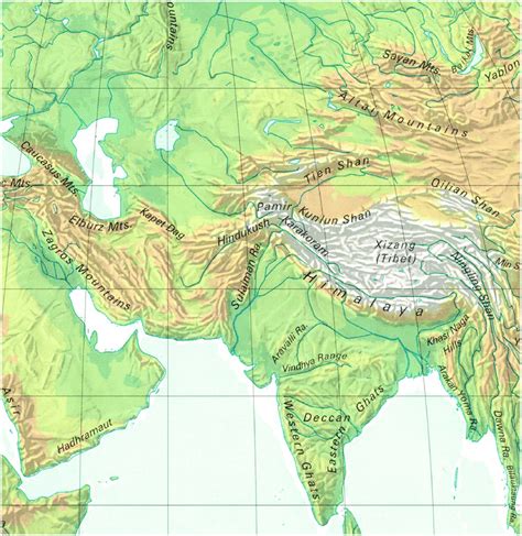 1 Geographical And Topographical Position Of The Pamir Mountains