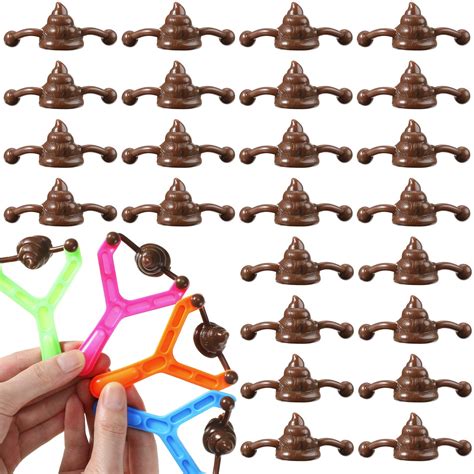 Buy Jerify 24 Pieces Poop Sling Toy Fake Poo Sling Poo Game Rubber