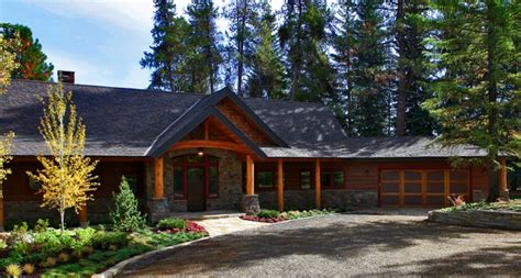 The Lake House Montagne Façade Boise Par Mccall Craftsman Homes
