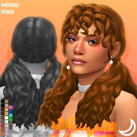 Milda Hair By Imvikai Imvikai Sims 4 Characters Sims Mods Sims 4