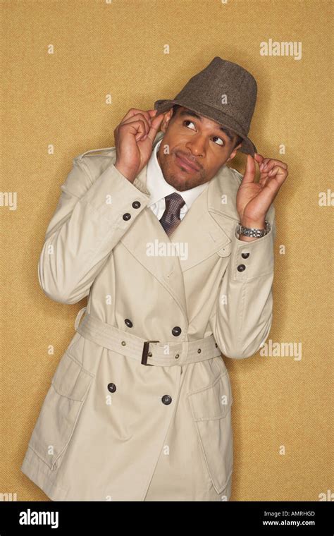 Old Trench Coat And Hat High Resolution Stock Photography And Images
