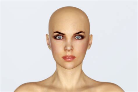 3d realistic female base low poly pbr turbosquid 1757854