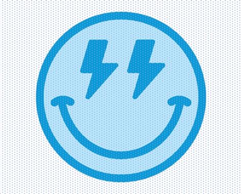 Lightning Bolt Smiley Png Svg Eps Cricut Designs Digital Etsy Finland