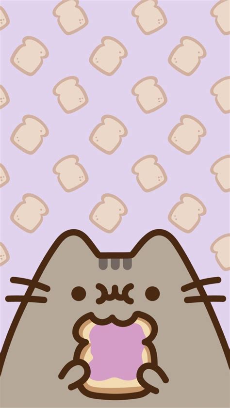 Tall Toast Pusheen Cute Pusheen Cat Kawaii Wallpaper