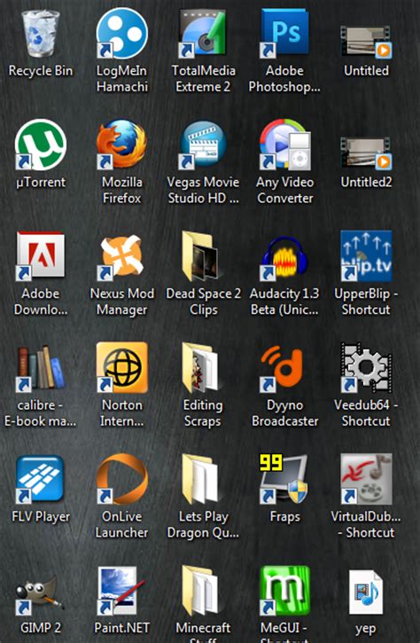 Image Of Desktop With Icons With Names Github Papirusdevelopmentteam