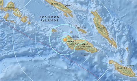 Solomon Islands Earthquake Pacific Ring Of Fire On Alert