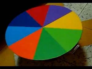 como hacer una ruleta de colores