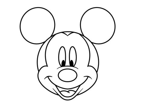 Pin How To Draw Mickey Mouse S Head Step 8 Cake On Pinterest Çizgi