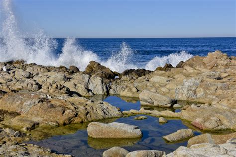 Waveoceanasilomar State Beachcaliforniaturquoise Free Image From