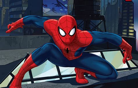 Wallpaper Spider Man Peter Parker Miles Morales Ultimate Spider Man