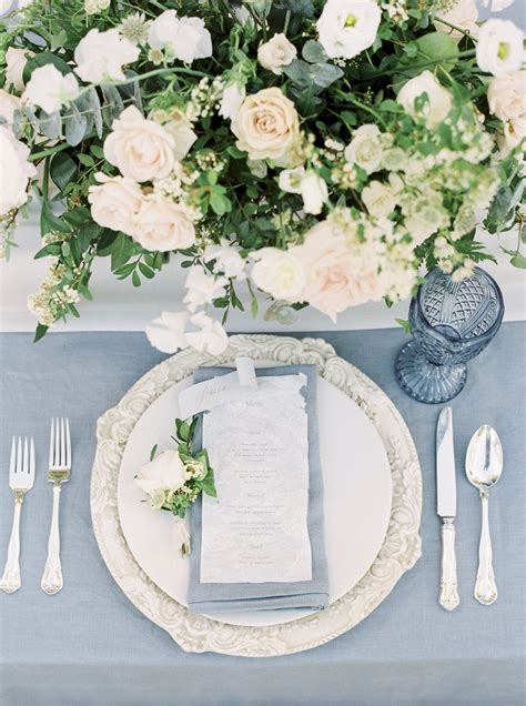 Romantic Bridal Style With French Blue Accents Fineartwedding
