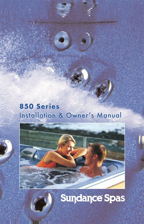 Sundance Spas Cameo Installation And Owners Manual Pdf Download Manualslib