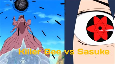 Killer Bee Vs Sasuke Batalha Completa Legendado Ptbr Youtube