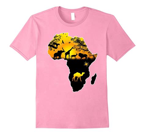 African Safari T Shirt Africa Map T Shirt Anz Anztshirt