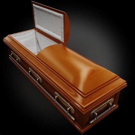 High Def Classic Coffin Wood Modern 3d Model Cgtrader