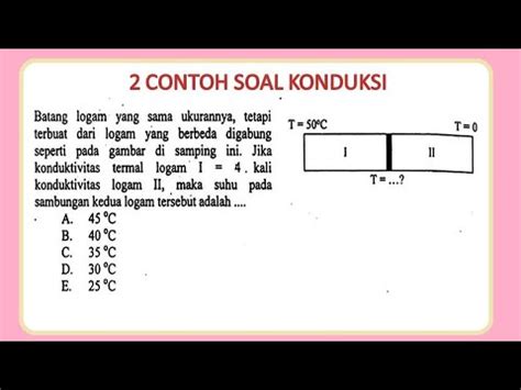 2 Contoh Soal Konduksi Dan Pembahasannya YouTube