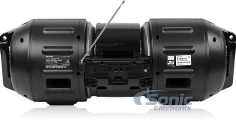 Sharp Gx M10 Black Dual Sub Portable Boombox Ipodiphone Dock Speaker