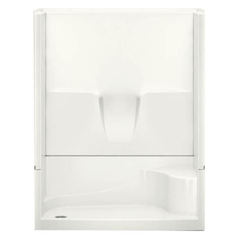 Aquatic Remodeline 60 In X 34 In X 76 In 4 Piece Shower Stall With Seat And Left Drain In