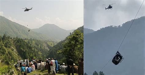 Chairlift Accident In Pakistan Army Personnel Rescue All 8 People