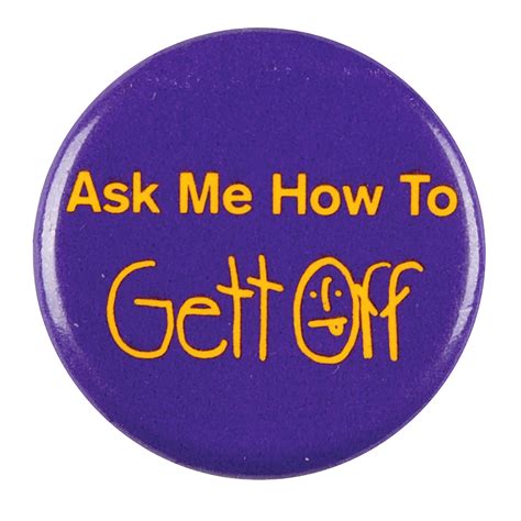 Prince Gett Off Promo Button Rr Auction