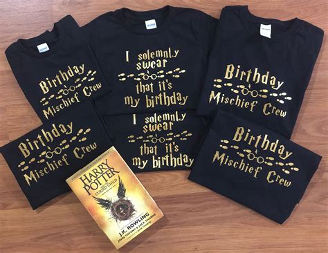 I Solemnly Swear Its My Birthday Harry Potter Shirt Etsy
