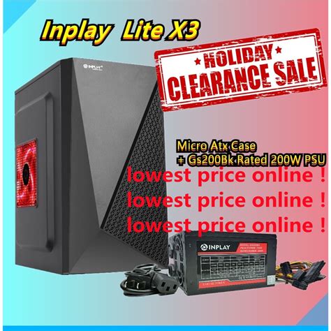Inplay Lite X3 Pc Case With Psu Free Psu Psu 700watts Generic Office Computer Simple Gaming