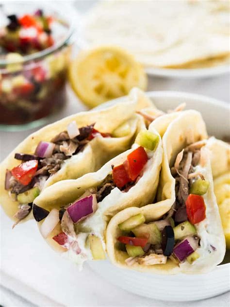 Greek Tacos With Homemade Tortillas Plated Cravings