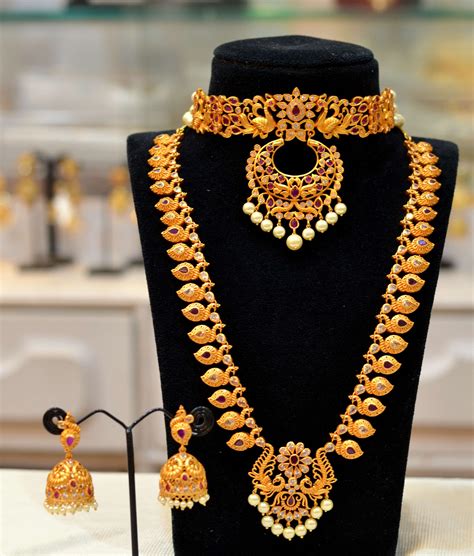 Bridal Necklace Set From Shubam Pearls And Jewellery South India