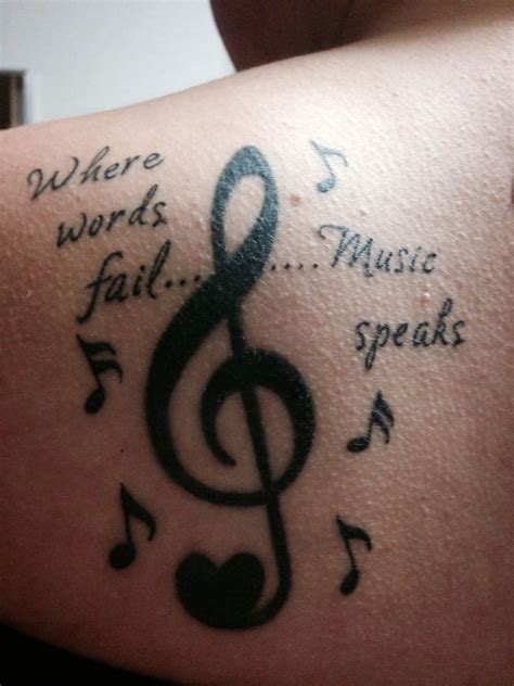 The Word Music Tattoo