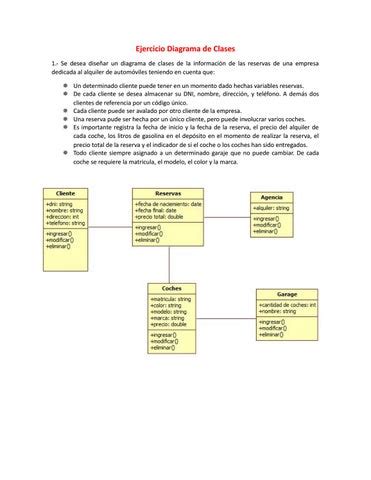 Ejercicio Diagrama De Clases By Juan Carlos Rosales Espinoza Issuu