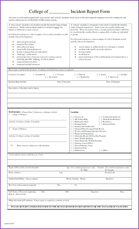 Sample Fire Investigation Report Template 6 Templates Example