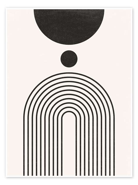 Geometric Lines Print By Talex Posterlounge
