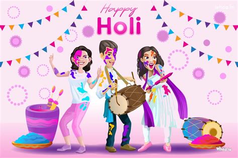 Happy Holi Cartoon Images And Pictures Happy Holi 2023