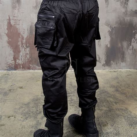 Bottoms Sold Out Double Zippered Techwear Cargo Banded