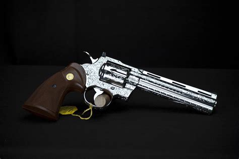 Colt 357 Magnum Python Revolver Nickel 6 Inch For Sale