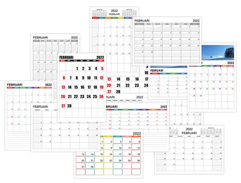 Kalender Februari 2022 Kalender365su