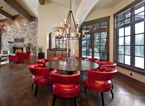 15 Specially Made Red Dining Room Furniture Home Design Lover
